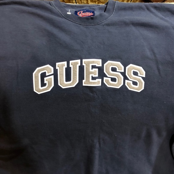 New Guess Bluish with front Design Sweatshirt - Picture 2 of 3
